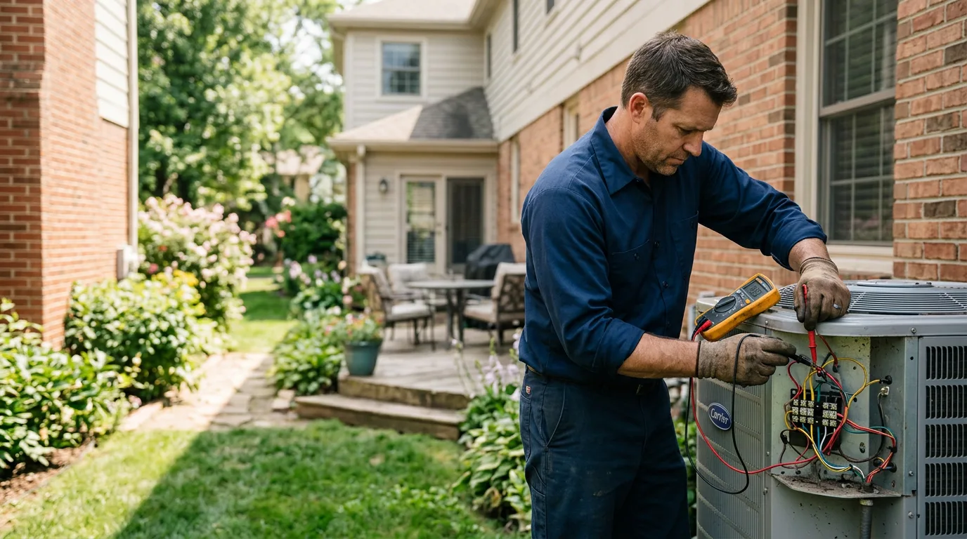 HVAC technician working near Van Etten, NY